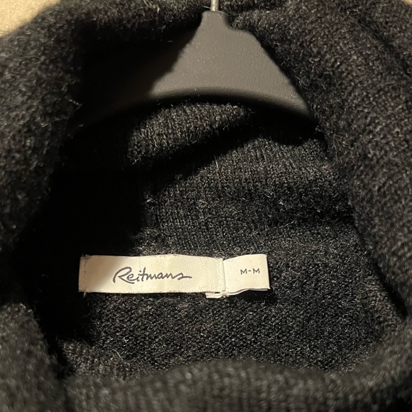 Reitmans M Black & Grey Cowl Neck Sweater - Picture 2 of 5